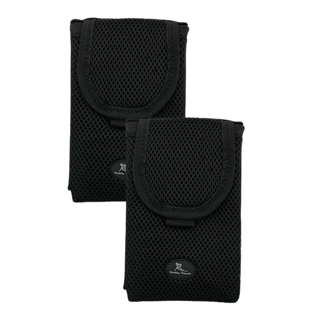 Buddy Pouch On the Go 2-Pack of Belt-Free Mini Plus Pouches Black